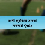 দেশী ক্রিকেট তারকা সফলতা Quiz